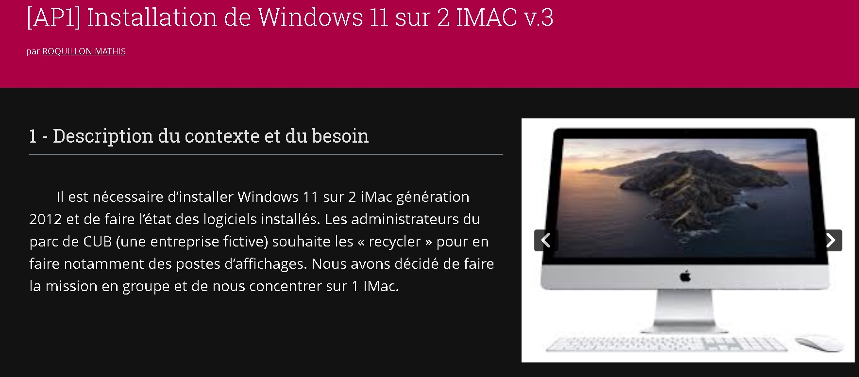 Réalisation 1